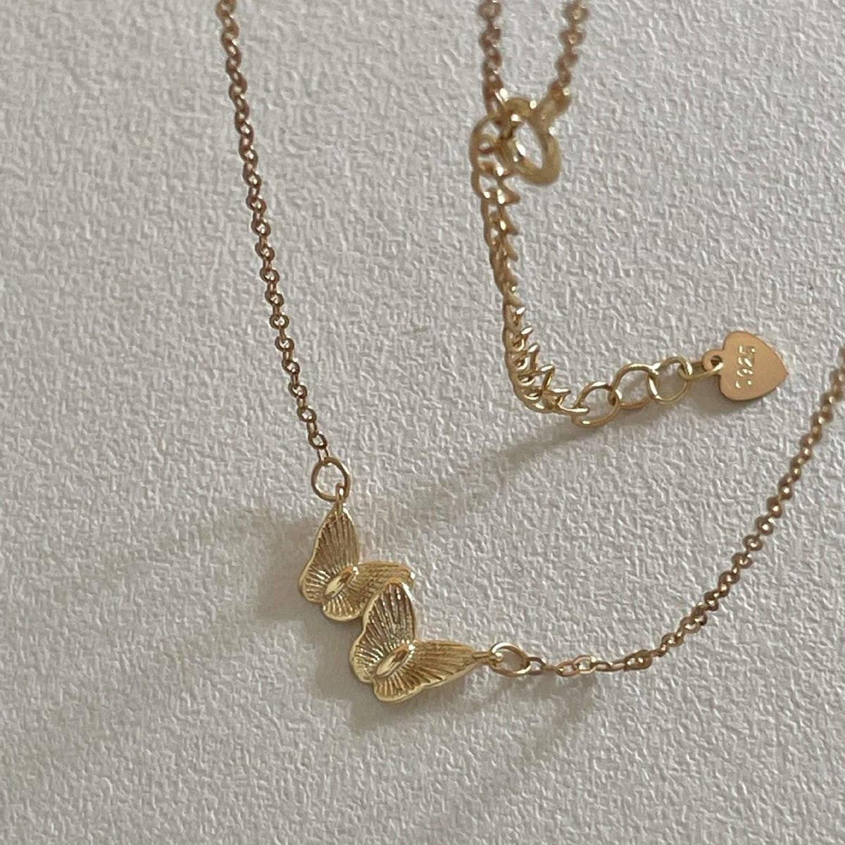 F廠-韓國韓版925純銀蝴蝶項鍊簡約氣質ins網紅小紅書項鍊「B1346」25.03-2