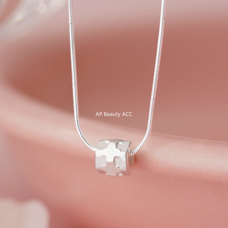 D廠-S925純銀小蠻腰項鍊簡約幾何大氣輕奢高級感鎖骨鍊頸鏈批發「YC3897N」25.10-2