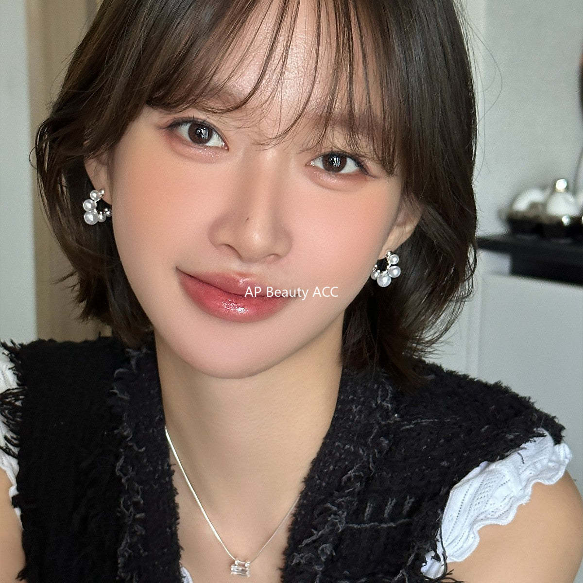 C廠-韓式珍珠耳環女小眾設計高級感氣質時尚ins耳釘大氣輕奢爆款耳飾「EH-4110」25.10-5