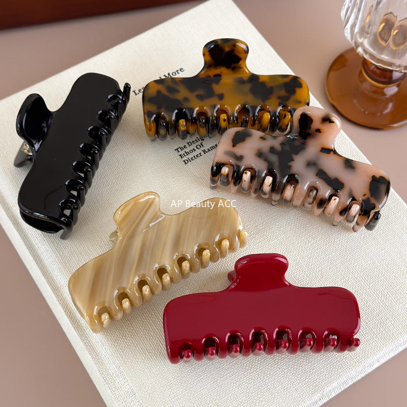 E廠-jennie同款高品質醋酸抓夾2025新款大號髮量大後腦勺氣質鯊魚夾女「27550」25.10-1