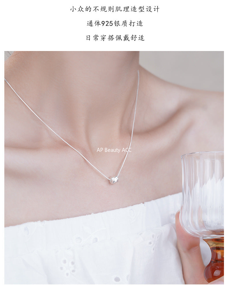 D廠-S925純銀小蠻腰項鍊簡約幾何大氣輕奢高級感鎖骨鍊頸鏈批發「YC3897N」25.10-2