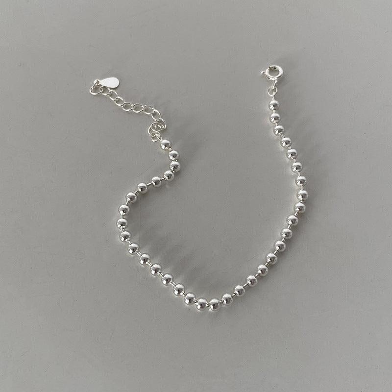 C廠-素鏈925純銀手鍊女ins冷淡風氣質簡約百搭韓國學生個性潮網紅手飾「SL-146」24.12-3