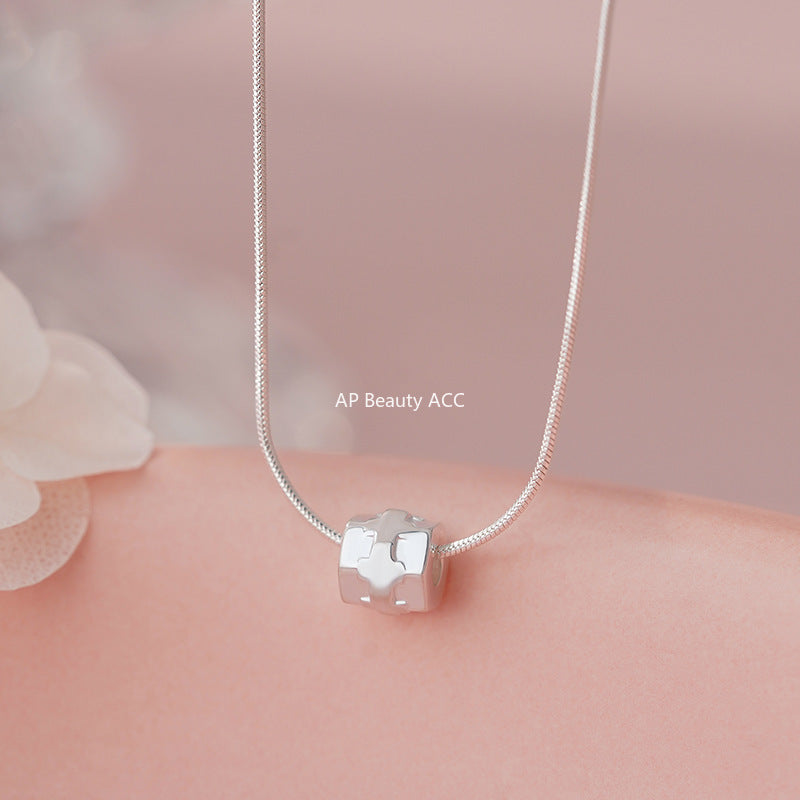 D廠-S925純銀小蠻腰項鍊簡約幾何大氣輕奢高級感鎖骨鍊頸鏈批發「YC3897N」25.10-2