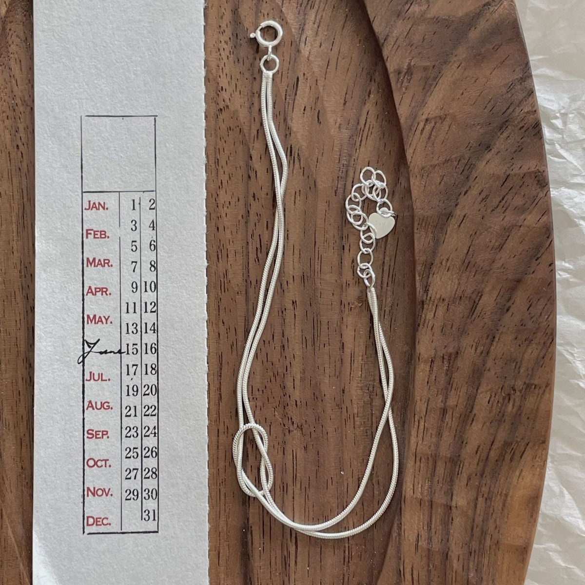 F廠-韓國韓國 S925純銀打結蛇骨手鍊簡約INS小紅書幾何手鍊「A390」25.04-3