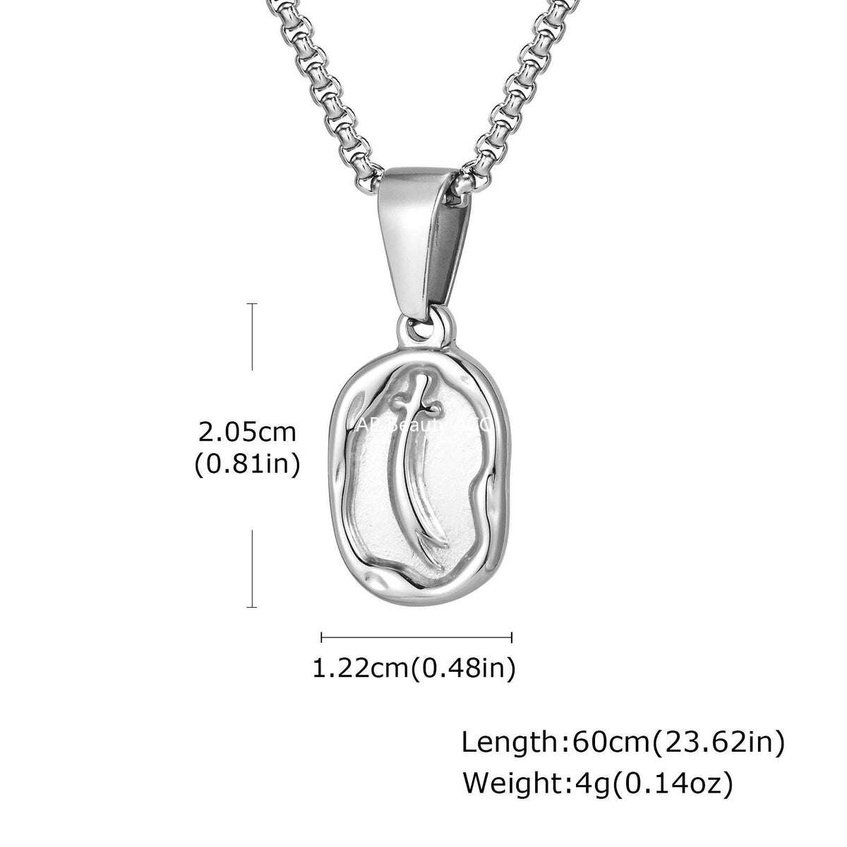 G廠-不鏽鋼男士日常疊戴佐勒菲爾卡劍吊墜街頭造型項鍊「PN-2254」25.10-5