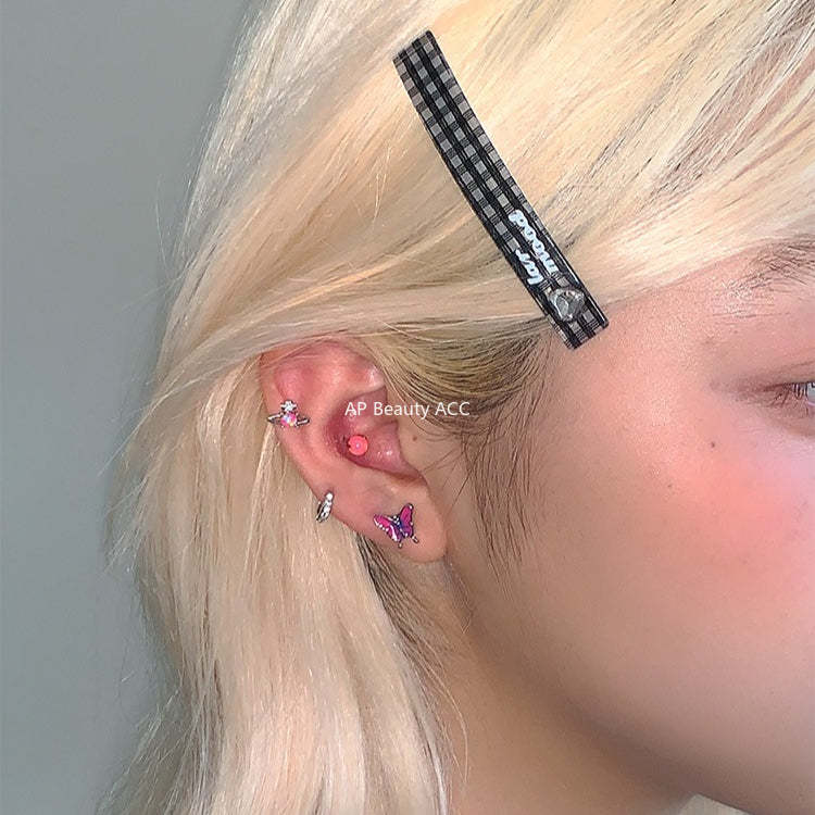 C廠-森系靈動蝴蝶耳釘女絕美夢幻甜美風銀針耳骨釘甜酷高級感秋冬耳飾「EH-4126」25.10-5