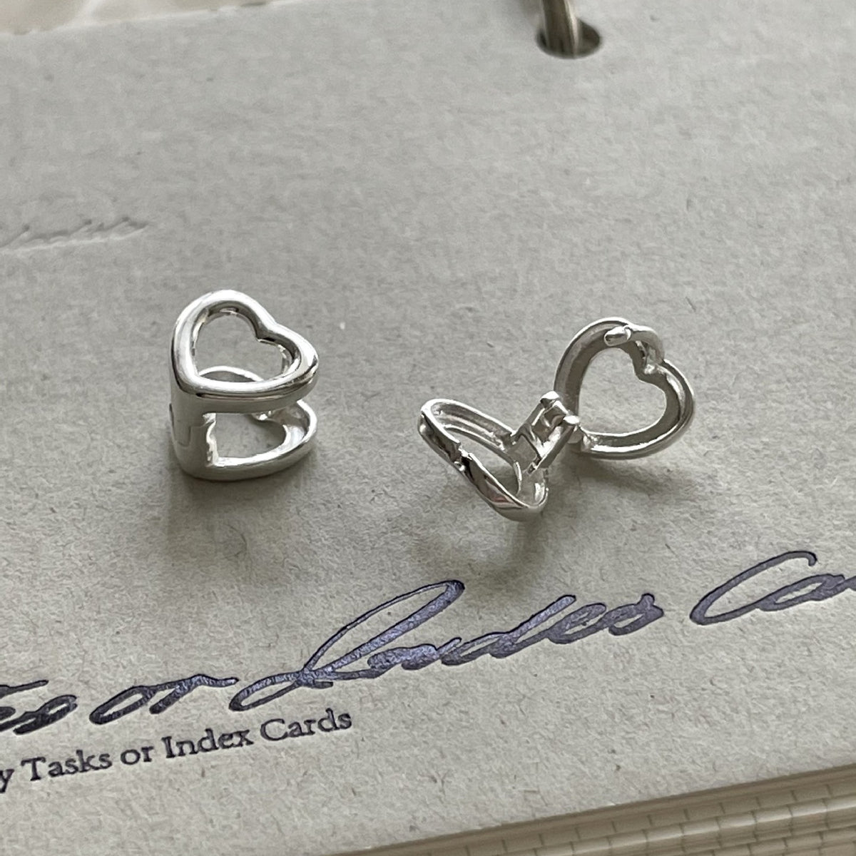 F廠-韓國韓版925純銀愛心耳扣耳環簡約氣質百搭ins耳飾「C1391」25.05-3