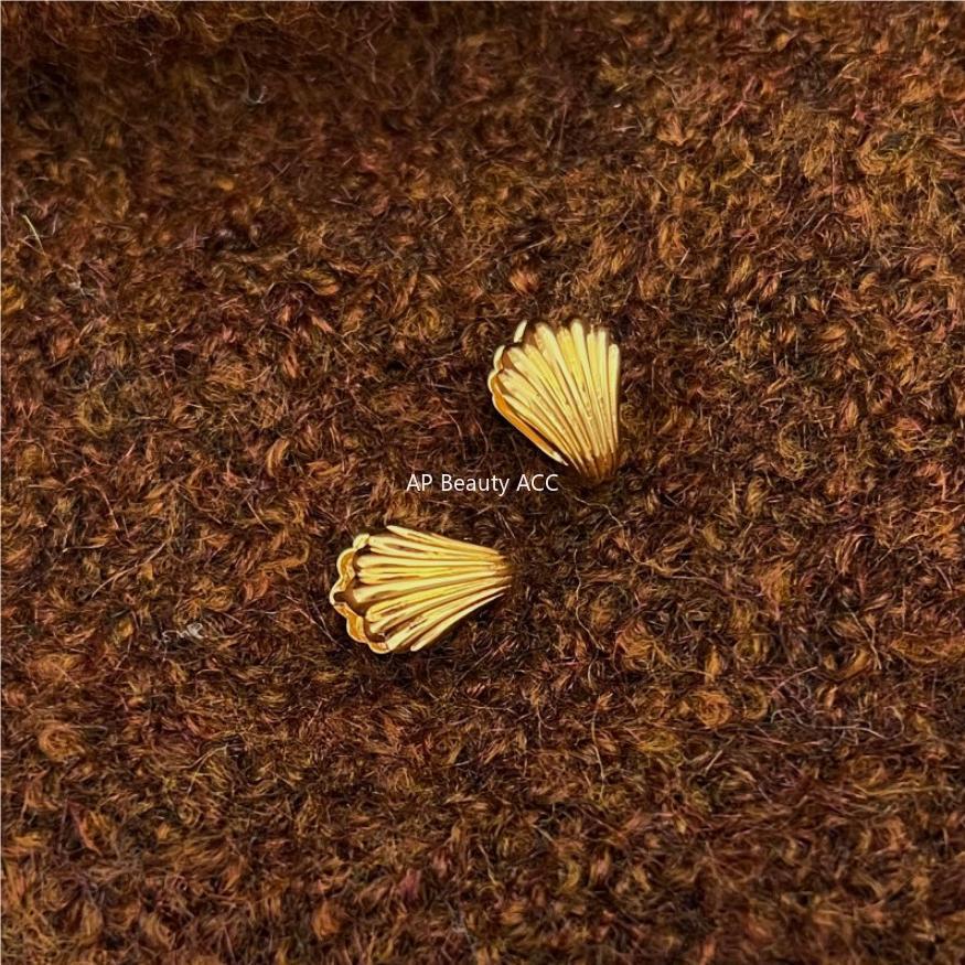 F廠-韓國韓版女小紅書甜美925純銀貝殼耳扣耳釘網紅小紅書耳環「C1090」25.10-4