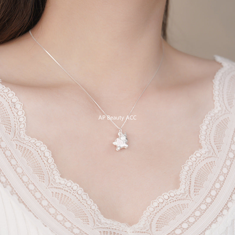 D廠-S999足銀獨角獸項鍊獨特設計感可愛韓風小清新溫柔鎖骨鏈「YC3892N」25.10-1