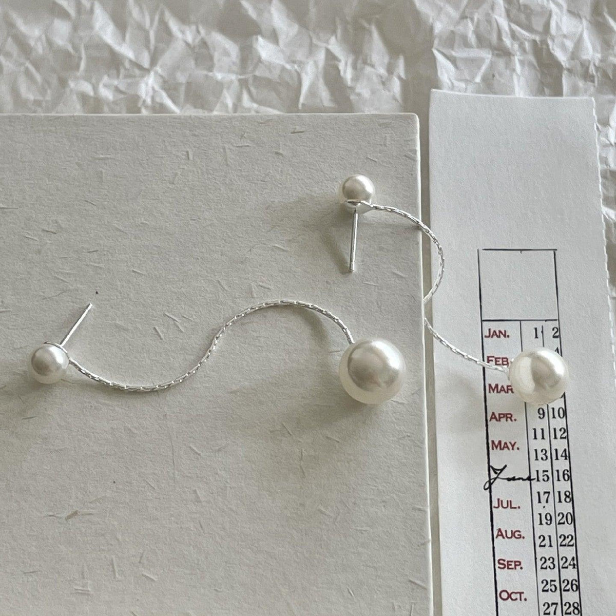 F廠-韓國韓版925純銀珍珠耳釘耳環簡約氣質百搭ins風耳飾「C1386」25.03-4