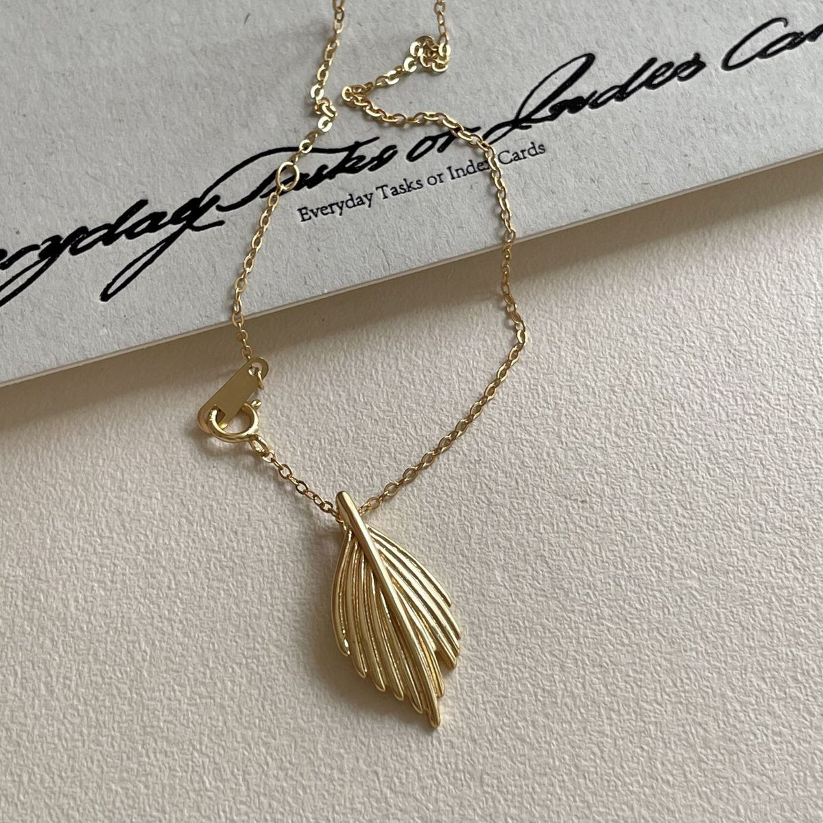 F廠-韓國韓版925純銀葉子項鍊簡約氣質ins百搭小紅書項鍊「B1358」25.05-3