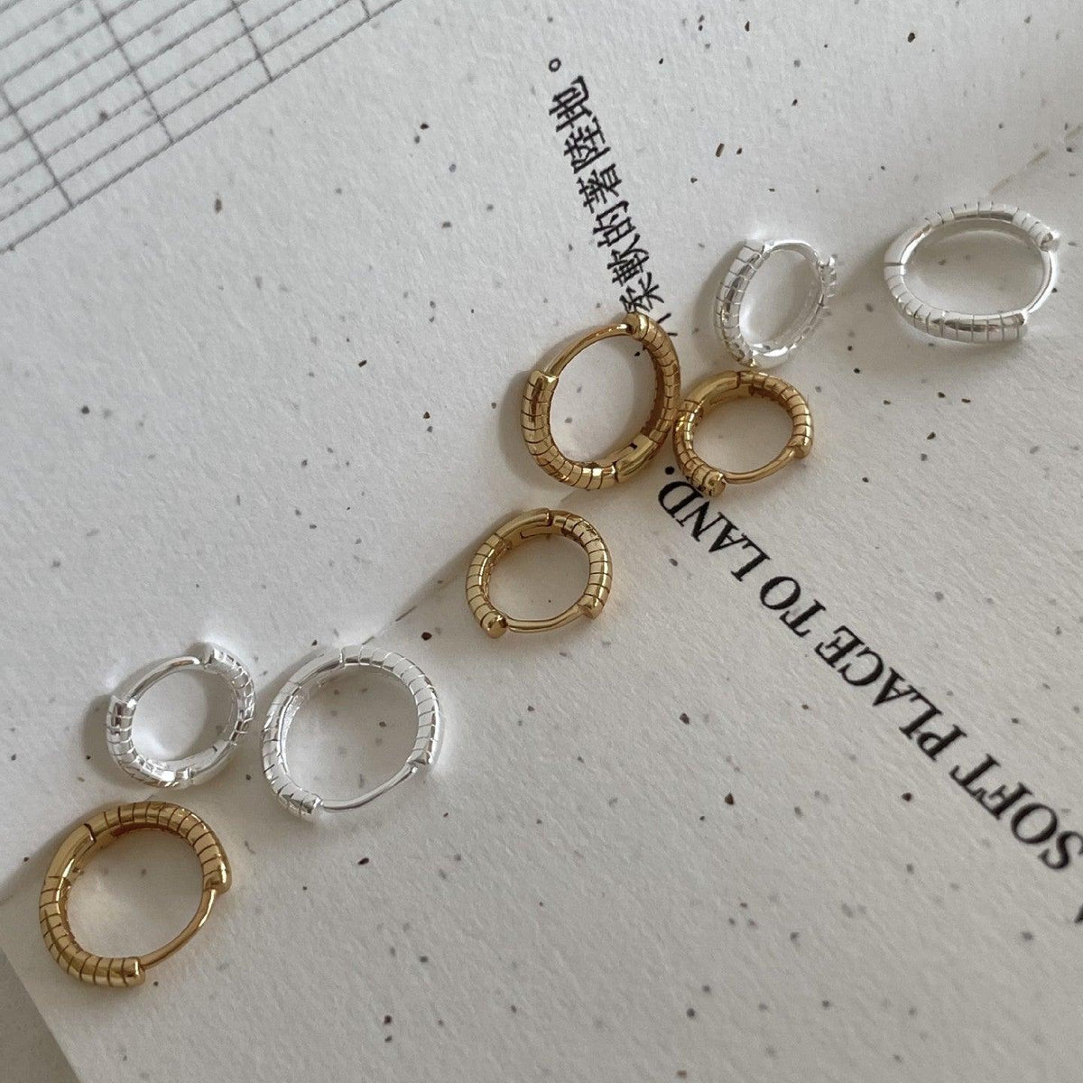 F廠-韓國韓版925純銀耳扣耳釘耳環簡約氣質百搭ins風耳飾「C1381」25.03-4