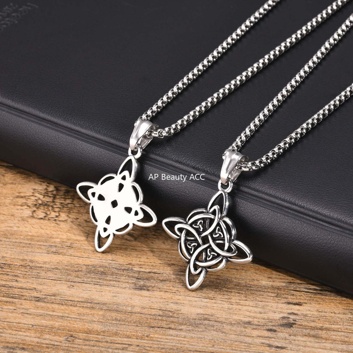 G廠-飾品男士INS 風不鏽鋼凱爾特結吊墜項鍊歐美跨境「PN-1945」25.10-5