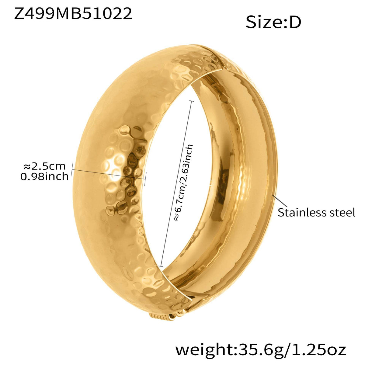 B廠-ins輕奢時尚百搭紋理側開口手鐲不鏽鋼材質鍍18k真金不掉色「Z499」25.10-5