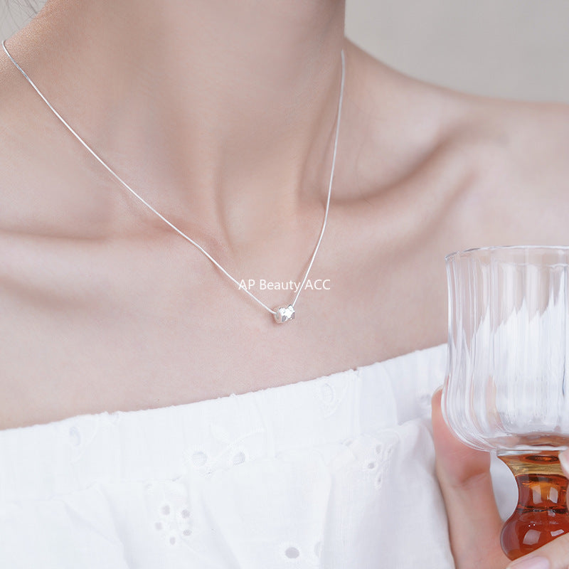 D廠-S925純銀小蠻腰項鍊簡約幾何大氣輕奢高級感鎖骨鍊頸鏈批發「YC3897N」25.10-2