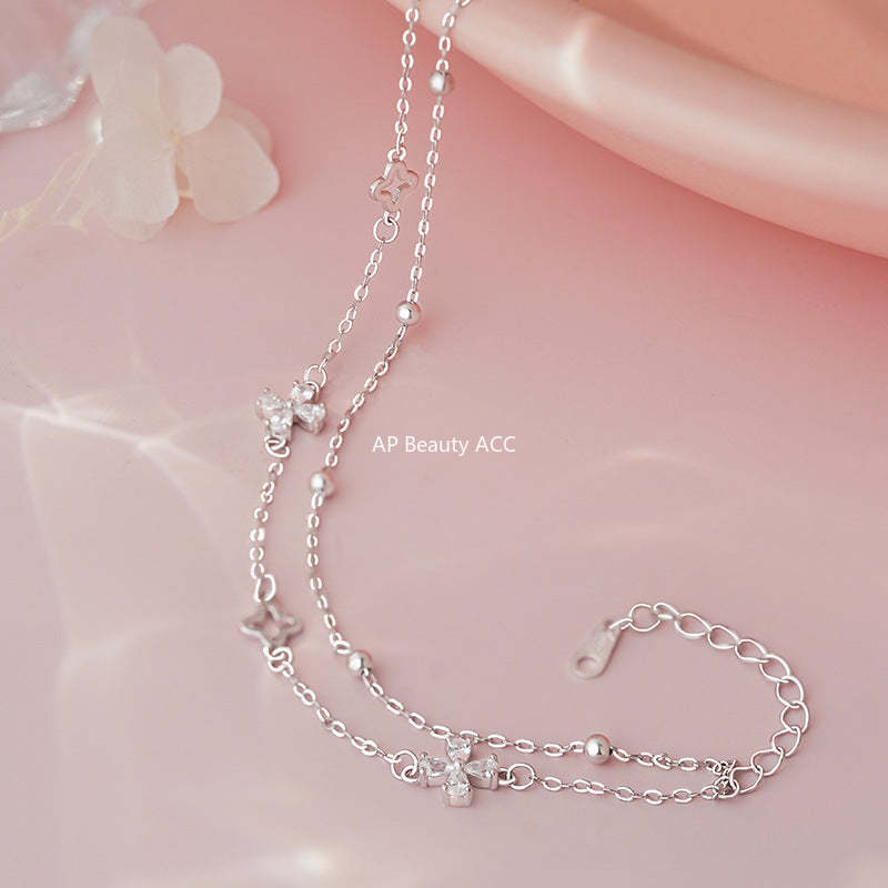 D廠-S925純銀韓系四葉草手鍊女輕奢文藝優雅簡約百搭氣質手飾批發「YC4257SL_2」25.10-4