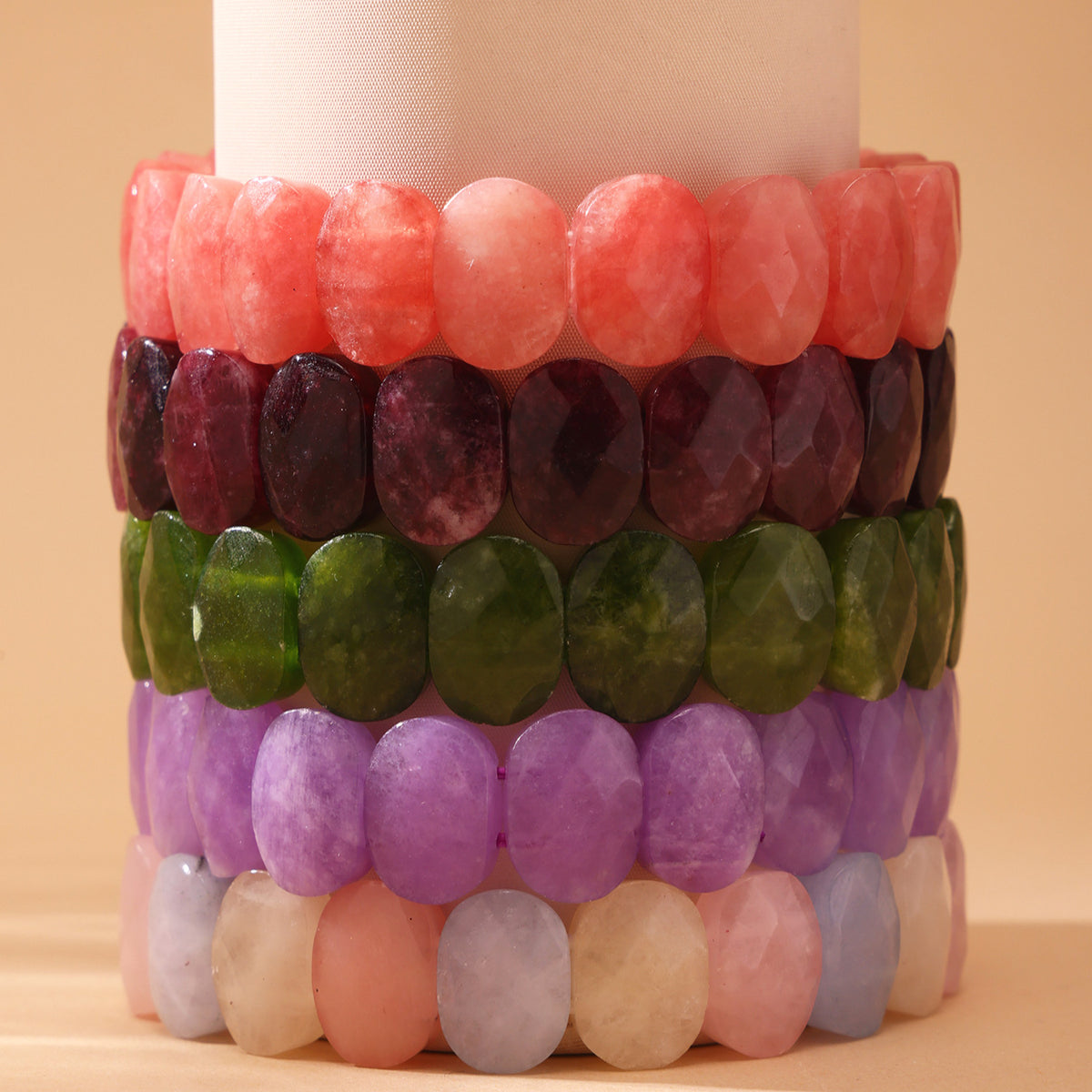 B廠-高品質暈染天然石手排手鐲簡約大氣珠寶鐲子手環飾品批發女「E656」25.06-4