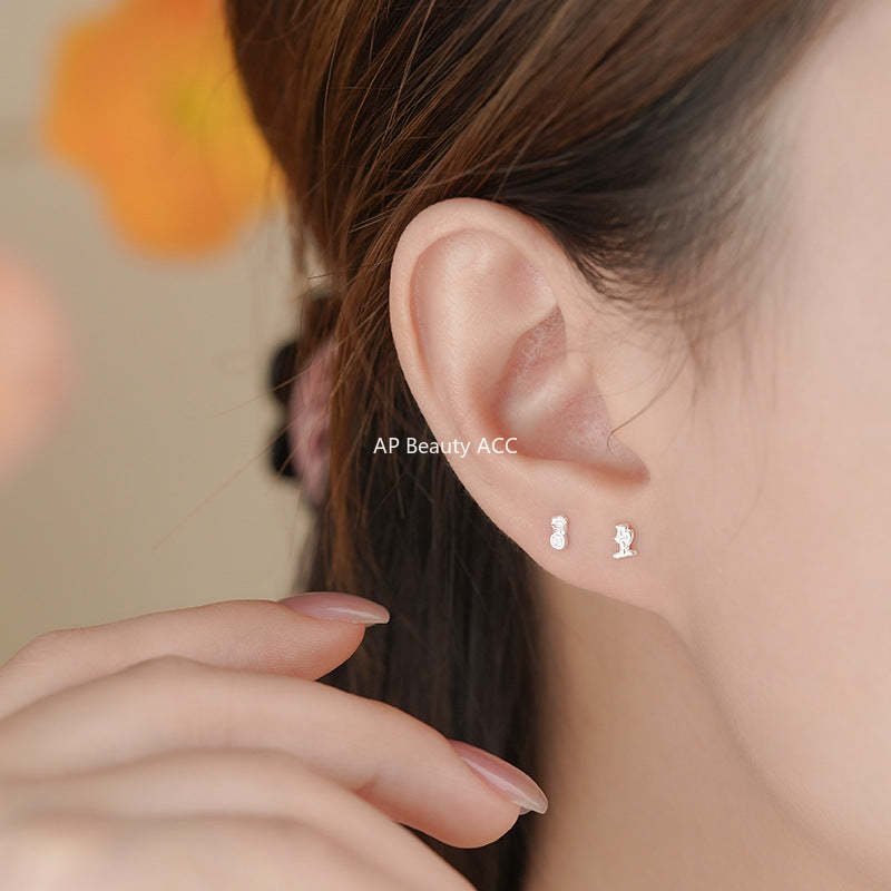 D廠-原創S999足銀萌馬搖財生肖馬輕奢耳環時尚本命年獨特耳飾批發「YC8536E_1 YC3961E_1 YC4060E_1」25.10-5