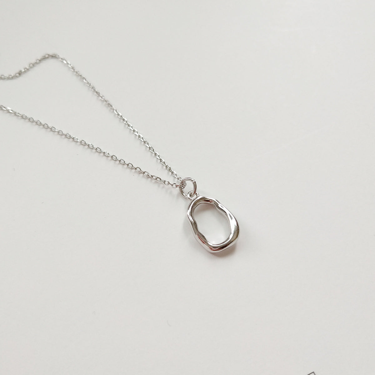 F廠-韓國韓版飾品 925純銀不規則設計款項鍊「B328」25.06-1