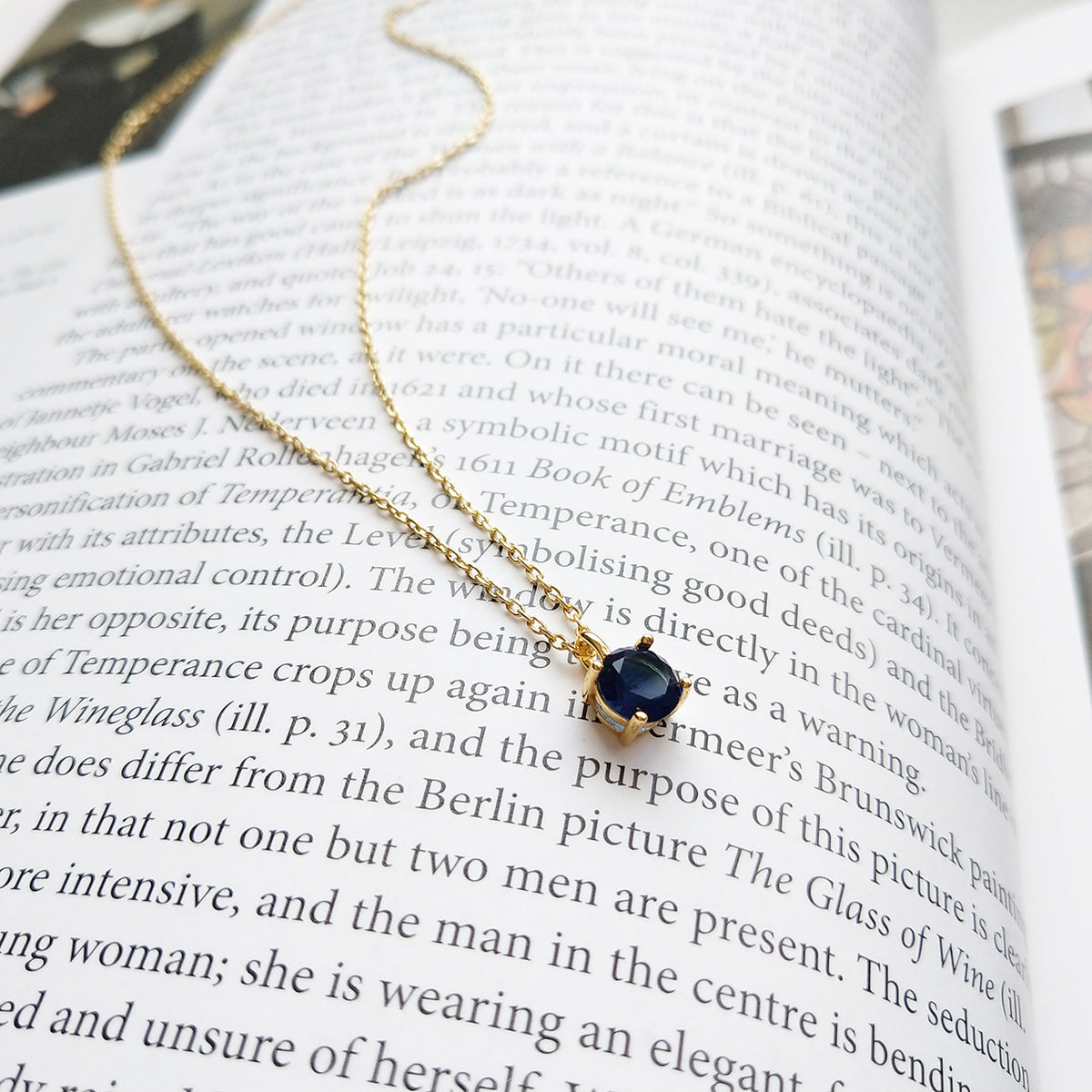 F廠-韓國韓版925純銀藍金項鍊吊墜女配飾飾品鎖骨鏈吊墜簡約百搭裝飾「B381」25.05-5