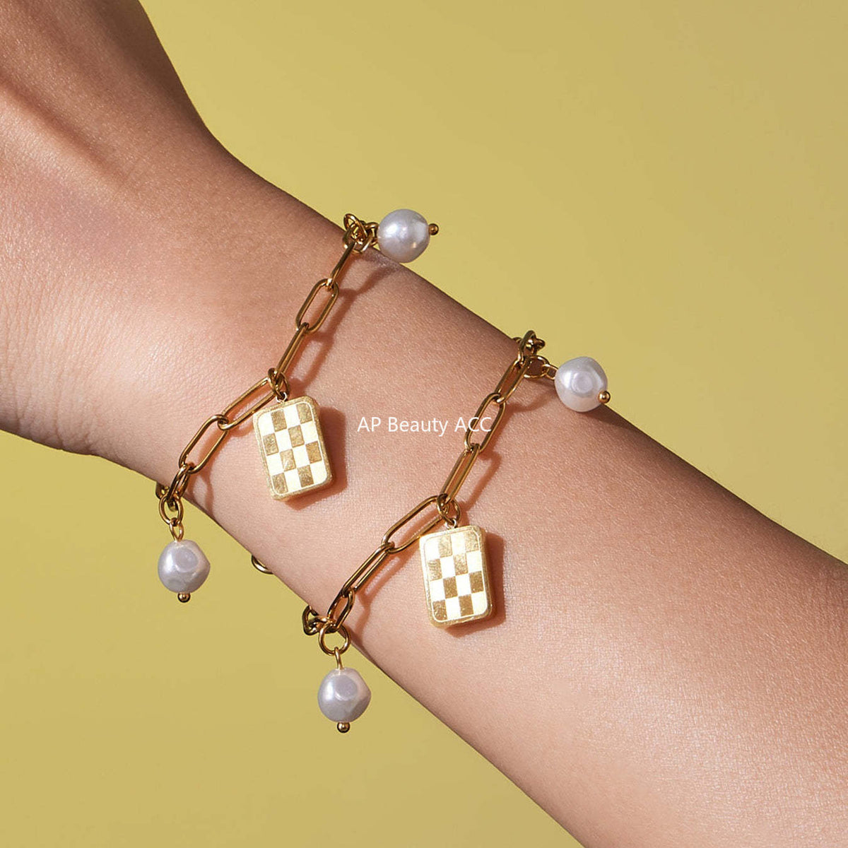 B廠-不鏽鋼異形膠珠圓牌女王DIY多配件珠寶扣手鍊項鍊飾品套裝「TXP456」25.10-5