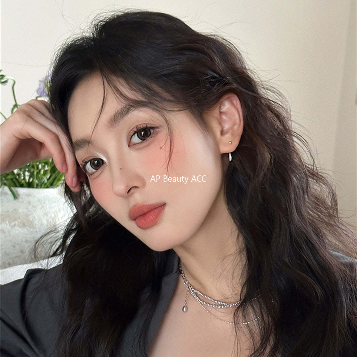 C廠-S99純銀水滴耳釘女簡約小眾設計高級感時尚耳環輕奢百搭個性耳飾「EH-3953」25.10-4