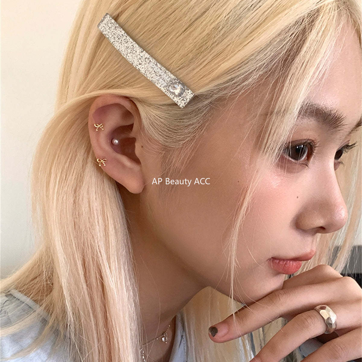 C廠-S99純銀韓系簡約風可愛圓珠蝴蝶結耳釘女ins小清新高級感秋冬耳飾「EH-4180」25.10-4