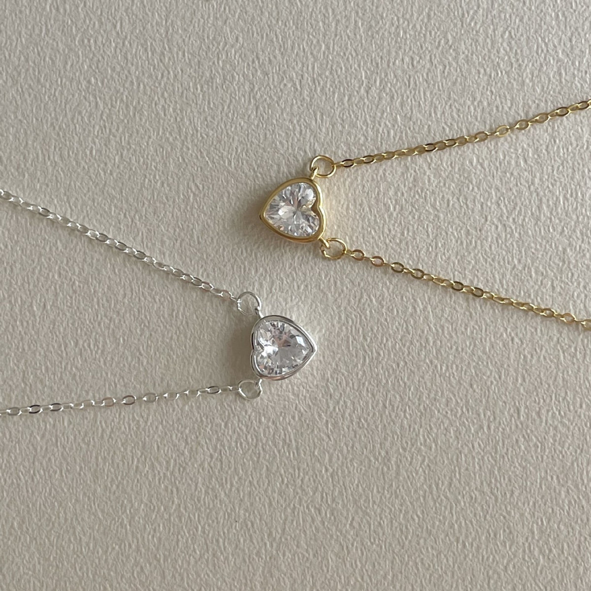 F廠-韓國韓版925純銀愛心鋯石項鍊簡約氣質ins百搭小紅書項鍊「B1357」25.05-1