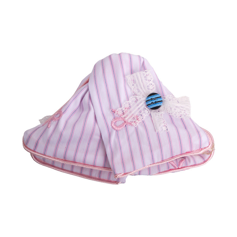 E廠-韓系甜美條紋小熊蝴蝶結三角抓夾大號髮量大2025新款後腦勺鯊魚夾「27170」25.07-1