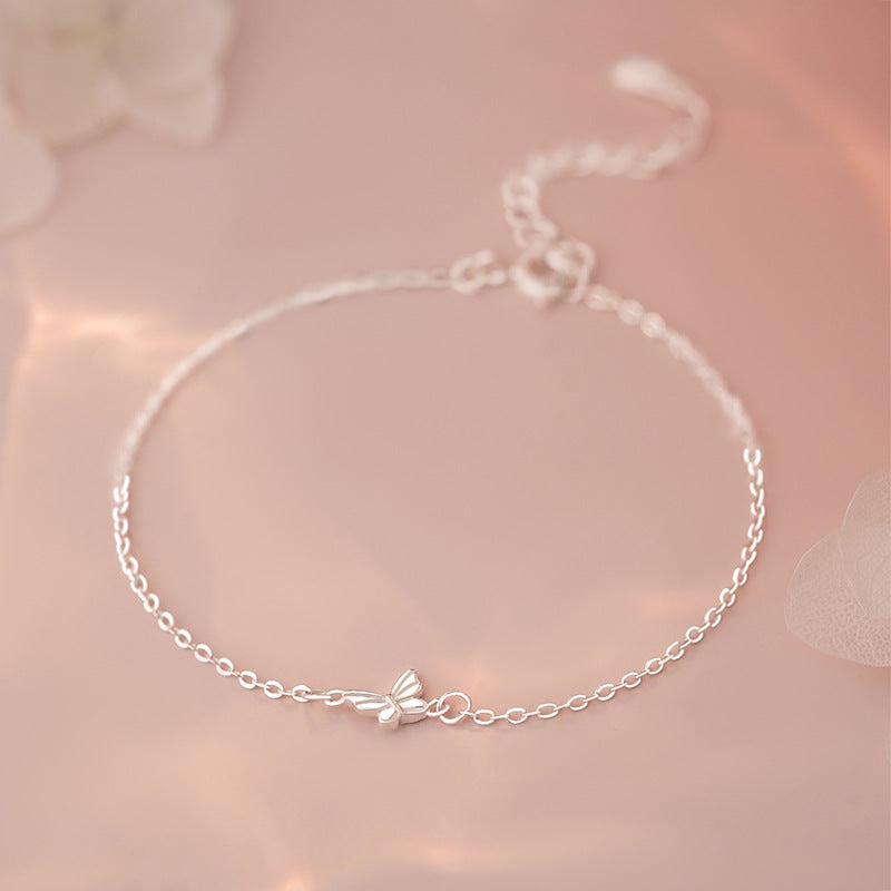 D廠-S999足銀蝴蝶手鍊森系簡約風文藝精緻氣質淡雅手飾「YC5130SL_1」25.06-4