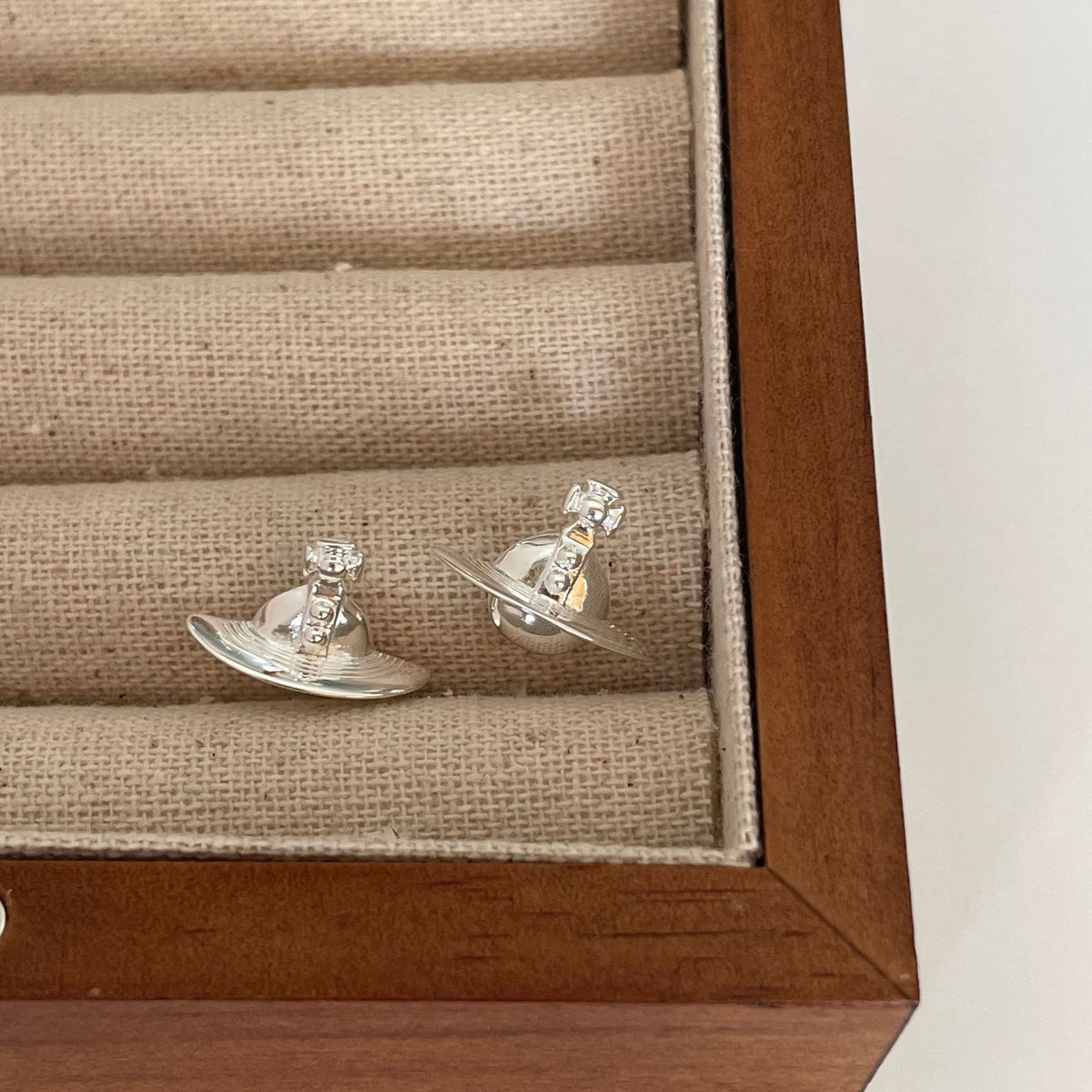 F廠-韓國韓版925純銀幾何土星耳釘女簡約時尚ins風耳環耳飾「C974」25.06-4