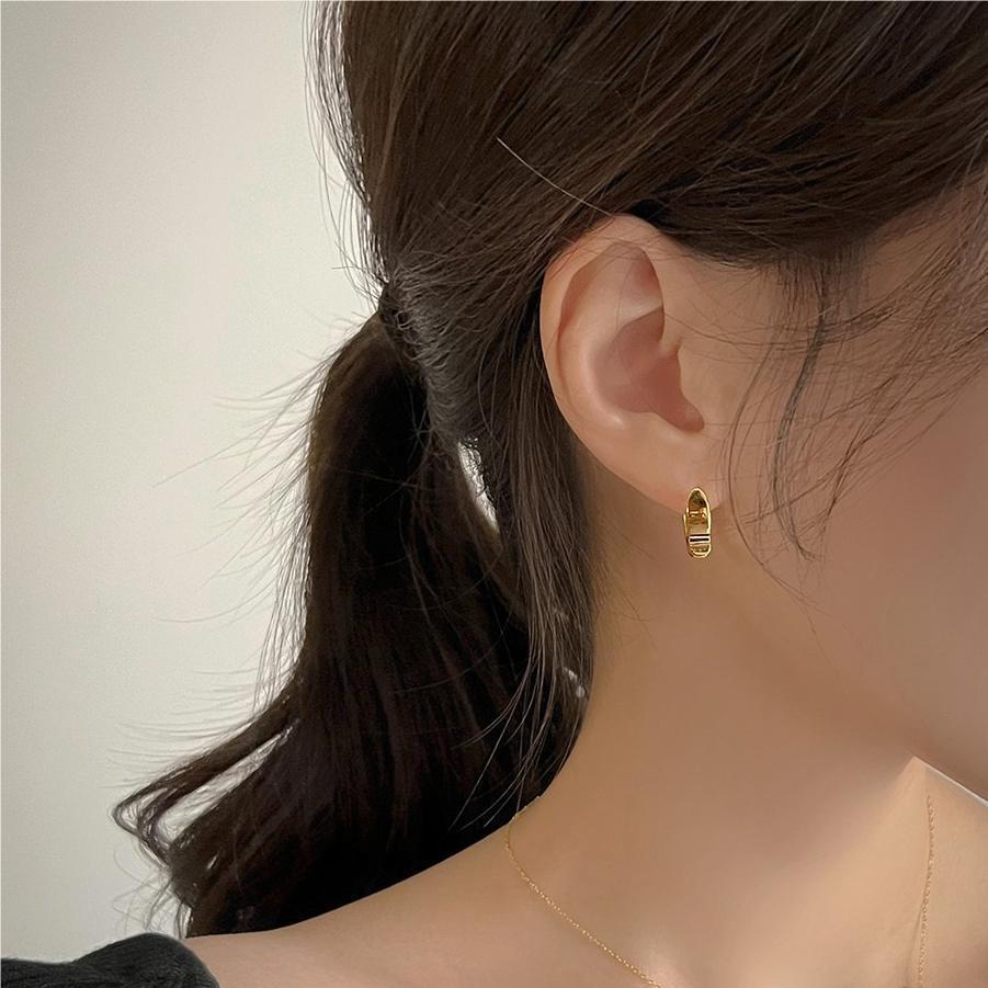 F廠-韓國韓版925純銀耳釘耳扣女簡約時尚ins風小紅書耳環耳飾「C1062」25.09-4