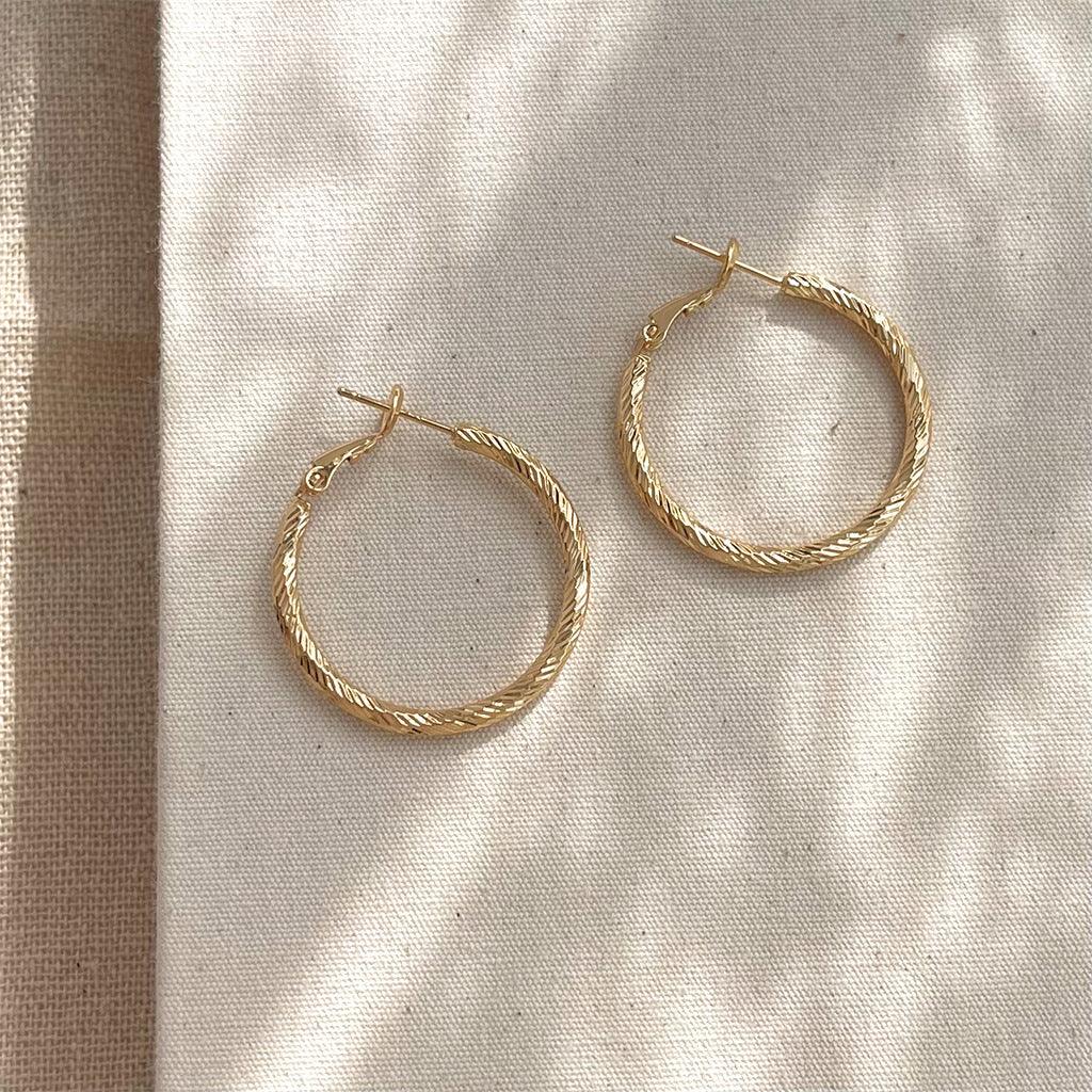 A廠-花紋銀針歐美跨境專供圓圈耳環批發大氣素圈耳圈金屬誇張花紋耳飾耳圈「5725-5730」25.04-2