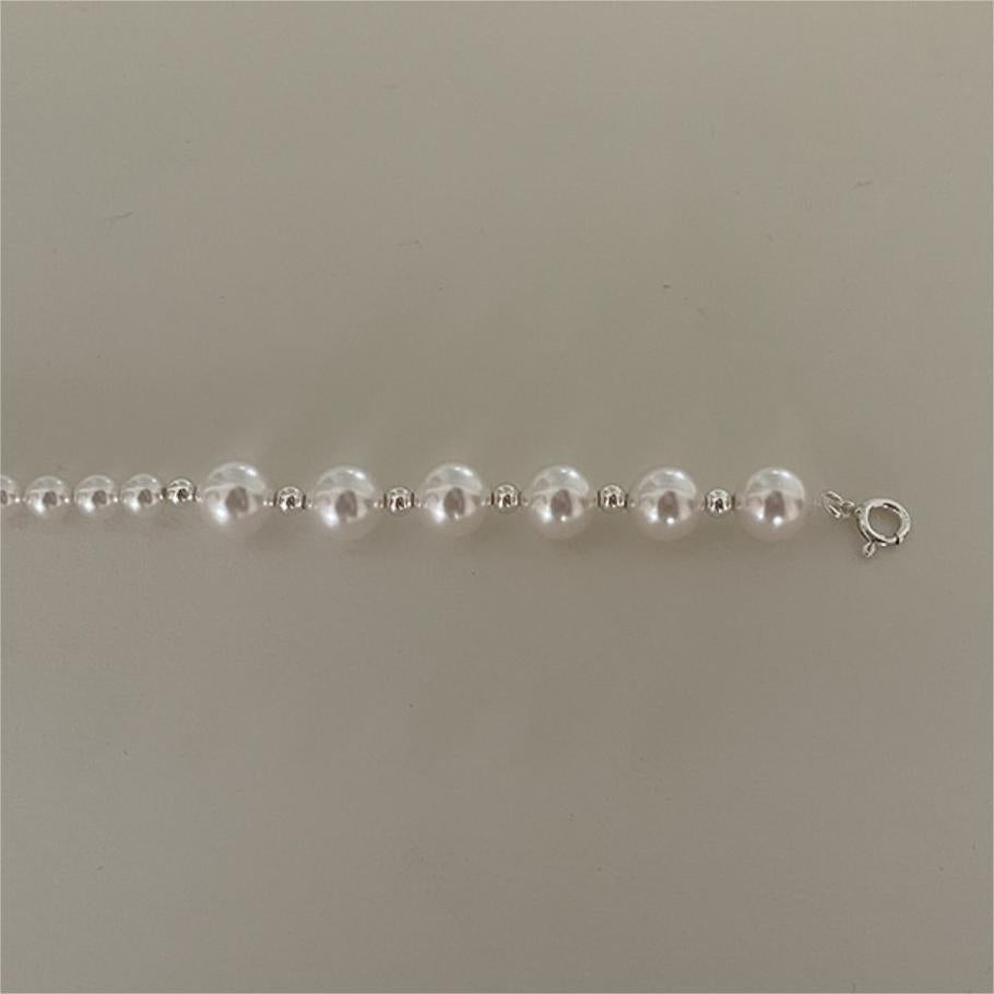 F廠-韓國韓國925純銀珍珠手鍊簡約氣質百搭INS小紅書手鍊「A361」25.07-4