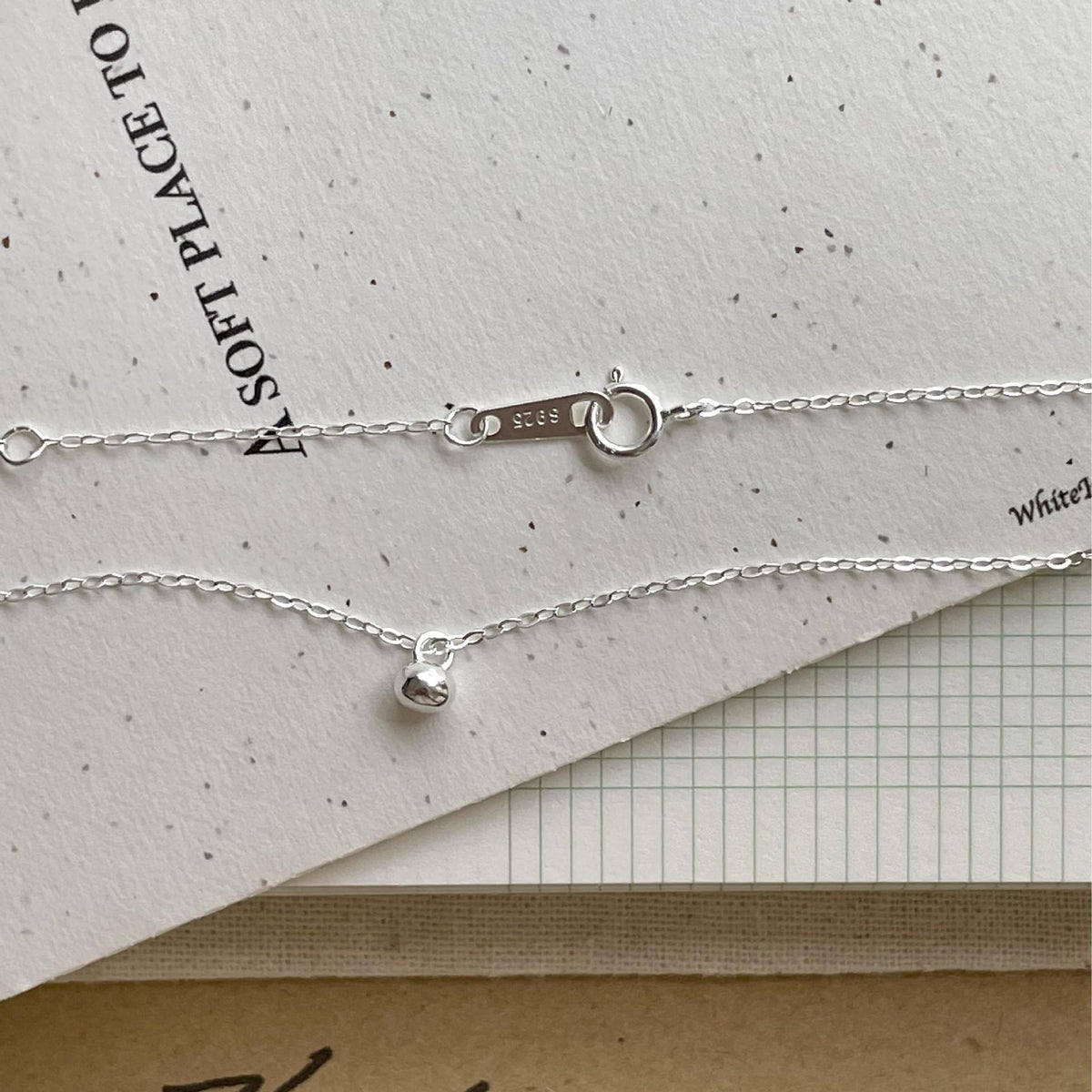 F廠-韓國韓版925純銀豆豆項鍊簡約氣質ins百搭小紅書項鍊「B1352」25.05-4