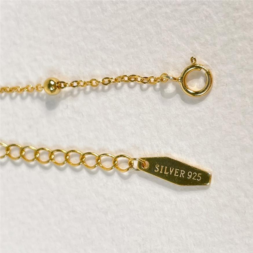 F廠-韓國韓版 明星同款百搭S925純銀十字間珠圓珠手鍊手飾「A170-171」25.05-1