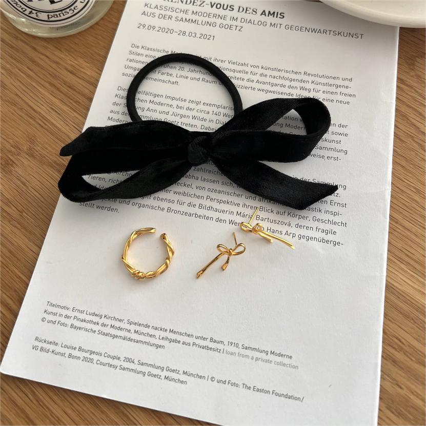 F廠-韓國韓版925純銀蝴蝶結耳釘耳環簡約氣質百搭ins風耳釘「C1250」25.08-1