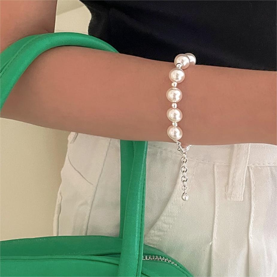 F廠-韓國韓國925純銀珍珠手鍊簡約氣質百搭INS小紅書手鍊「A361」25.07-4