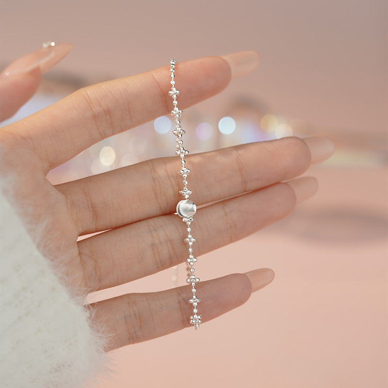 D廠-S925純銀貓眼珠路路通 仙女手鍊氣質清新簡約可調式手飾「YC5149SL_1」25.04-3