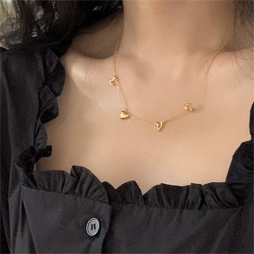 F廠-韓國韓版925純銀LOVE項鍊簡約氣質ins網紅小紅書項鍊「B1210」25.09-1