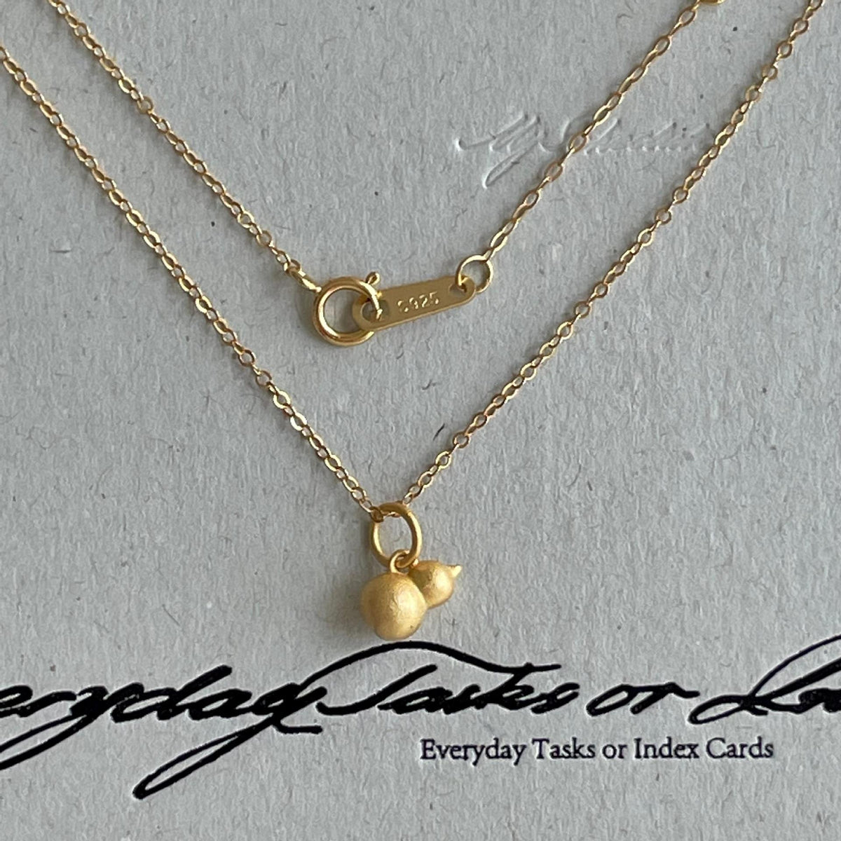 F廠-韓國韓版925純銀葫蘆項鍊簡約氣質百搭ins小紅書項鍊「B1375」25.09-1