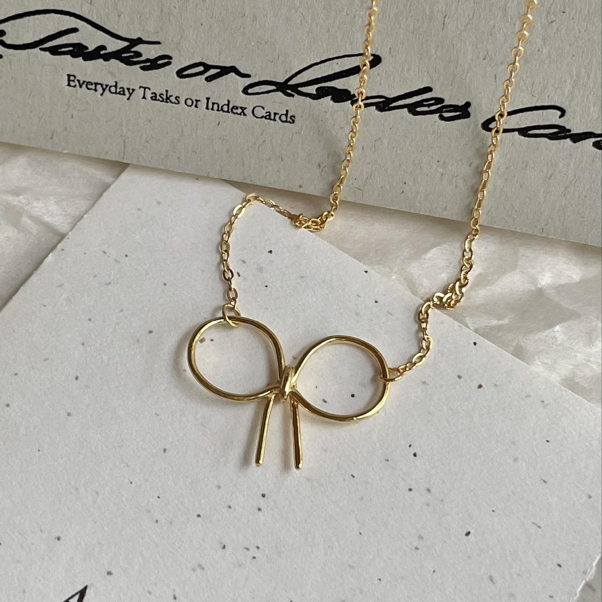 F廠-韓國韓版925純銀蝴蝶結項鍊簡約氣質ins百搭小紅書項鍊「B1316」25.06-4