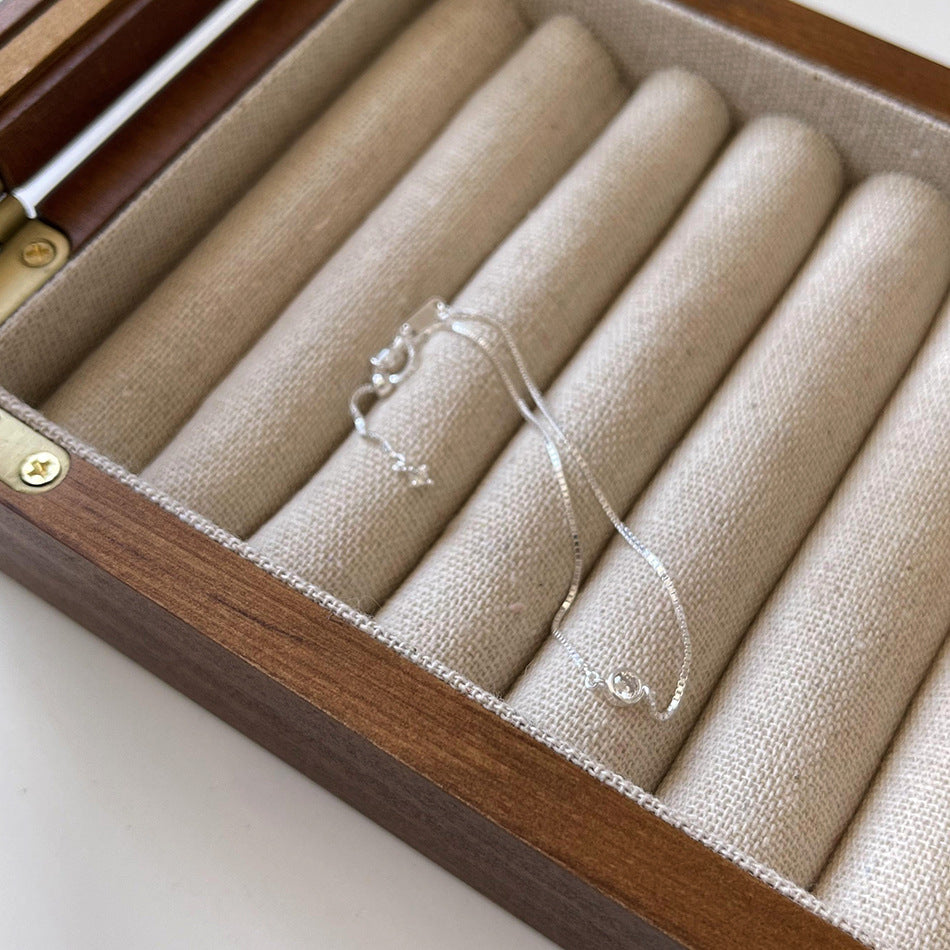 F廠-韓國韓版 925純銀簡約盒子可調節手鍊女配飾飾品手鍊手飾「A295」25.08-1