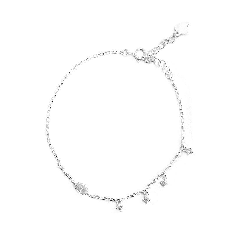 D廠-S925純銀四芒星眼睛手鍊簡約時尚百搭甜美氣質文藝風手鍊批發「YC5430SL」24.07-1