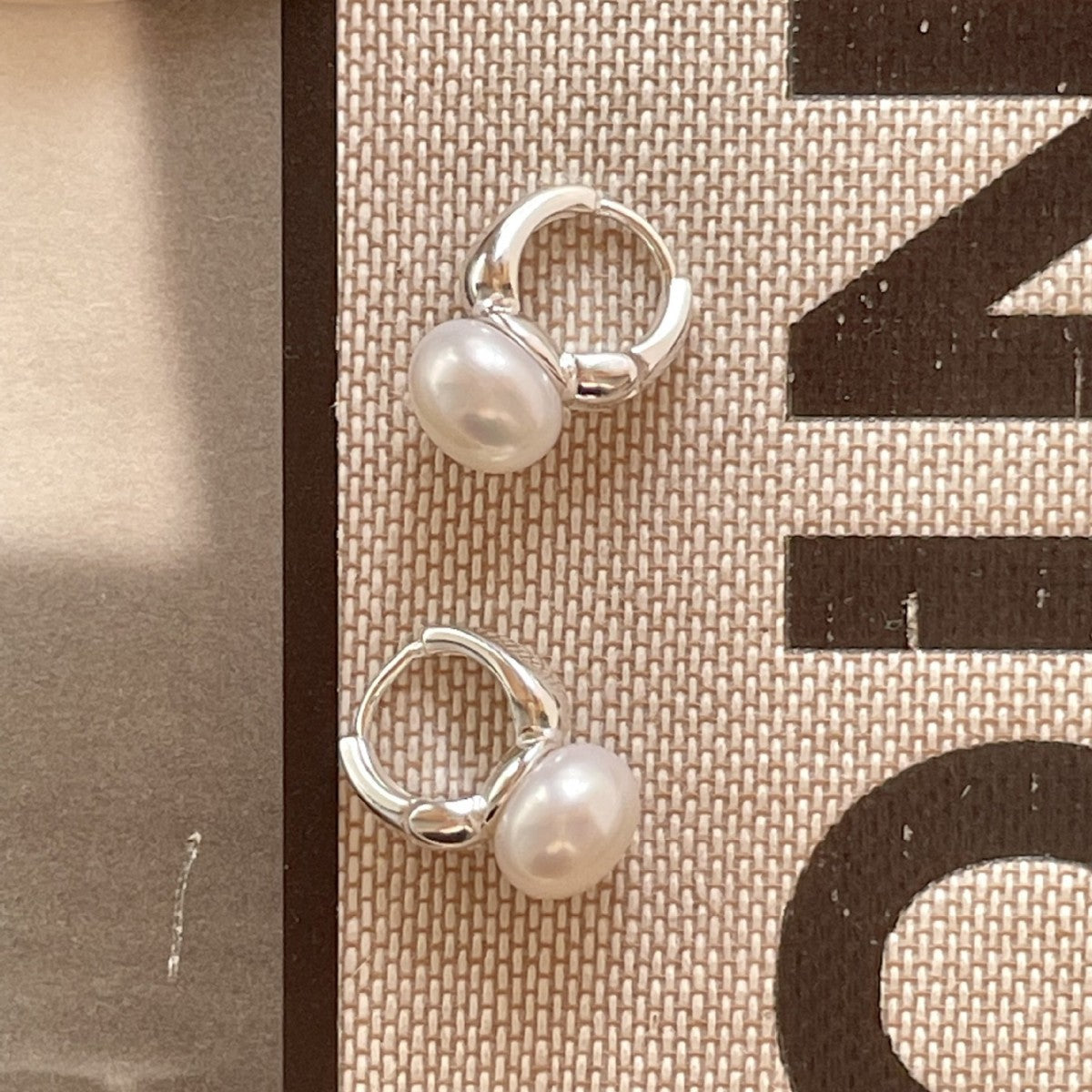 F廠-韓國韓版925純銀珍珠耳扣耳釘簡約氣質百搭ins風耳飾「C1366」25.07-4