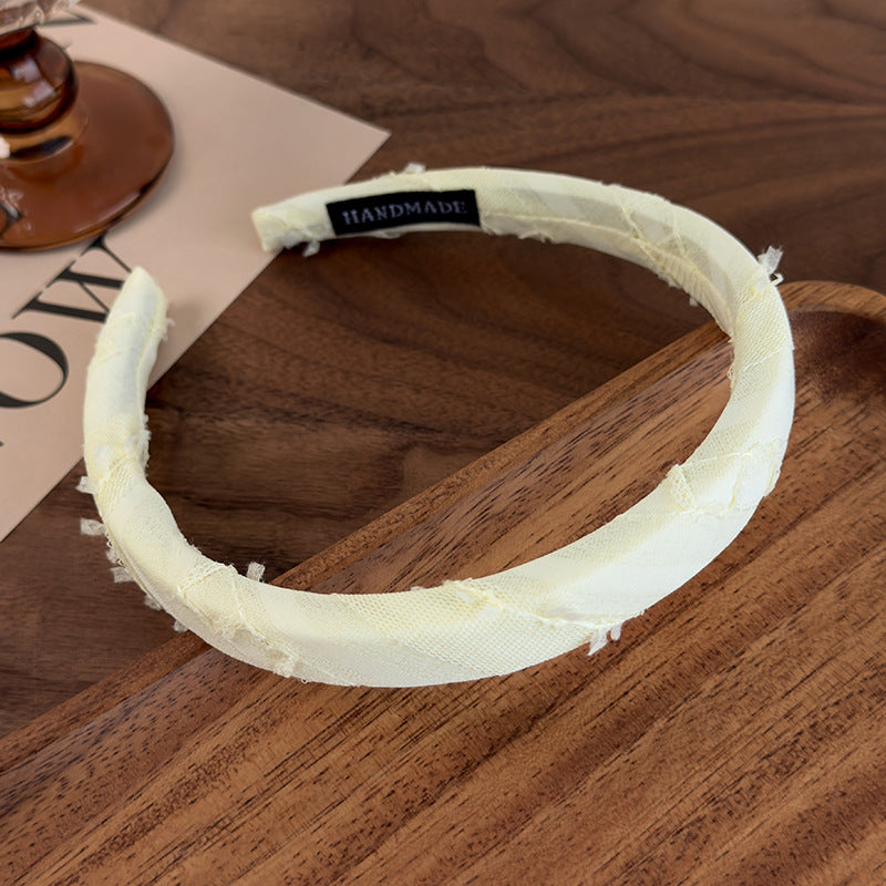 E廠-簡約糖果色百搭髮卡頭箍彩色網紗條紋布藝髮箍網紅壓髮髮卡飾品女「26873A」25.05-1