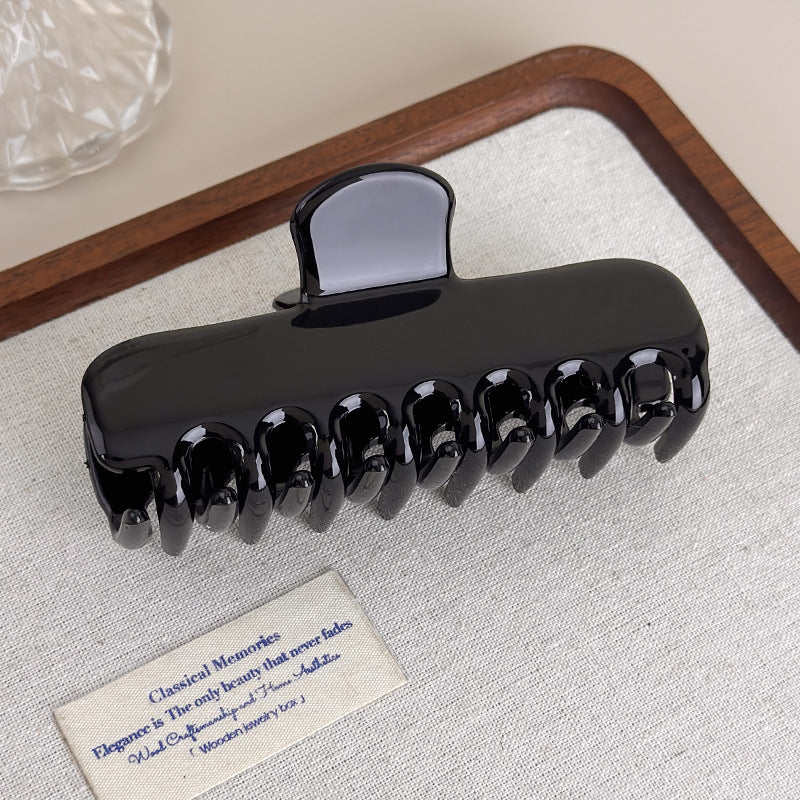 E廠-韓國博主款法式氣質百搭大號鯊魚夾抓夾慵懶髮抓盤髮髮夾髮飾飾品「27620」25.10-5