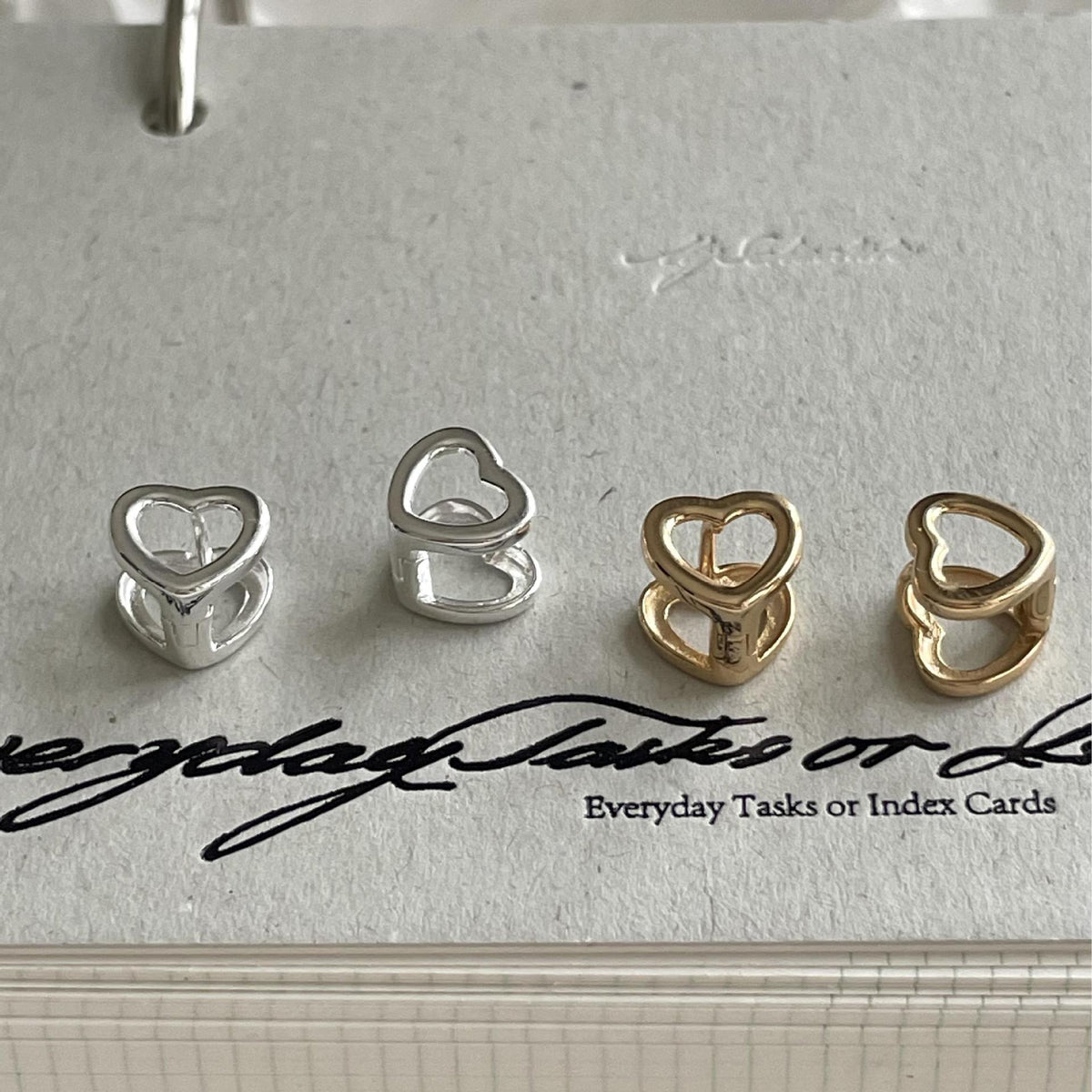 F廠-韓國韓版925純銀愛心耳扣耳環簡約氣質百搭ins耳飾「C1391」25.05-3