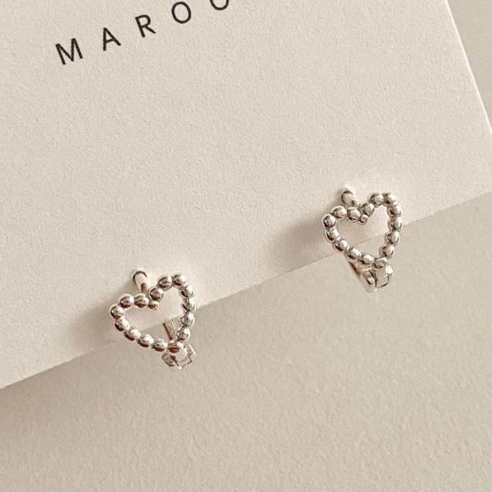 F廠-韓國韓版925純銀愛心耳釘 女簡約時尚ins風耳環耳飾「C950」25.08-3