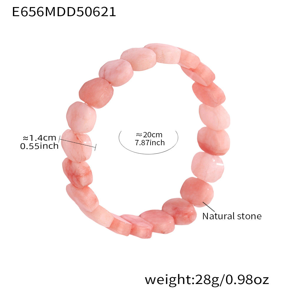 B廠-高品質暈染天然石手排手鐲簡約大氣珠寶鐲子手環飾品批發女「E656」25.06-4